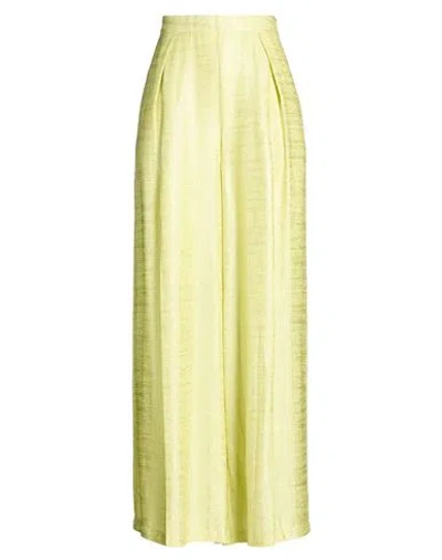 Erika Cavallini Woman Pants Lime Green Size 6 Viscose, Polyamide