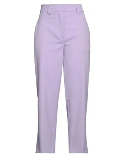 Erika Cavallini Woman Pants Mauve Size 8 Polyester, Viscose, Elastane In Purple