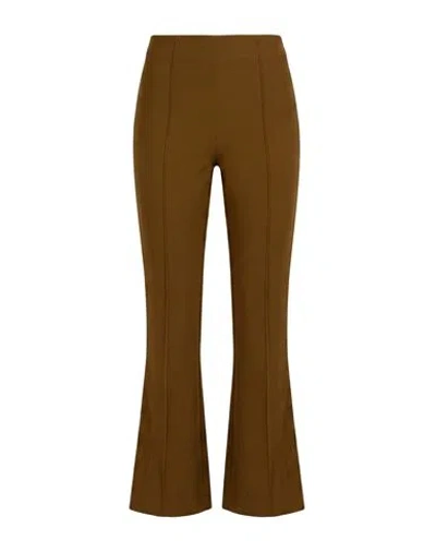 Erika Cavallini Woman Pants Military Green Size 2 Viscose, Acetate In Brown