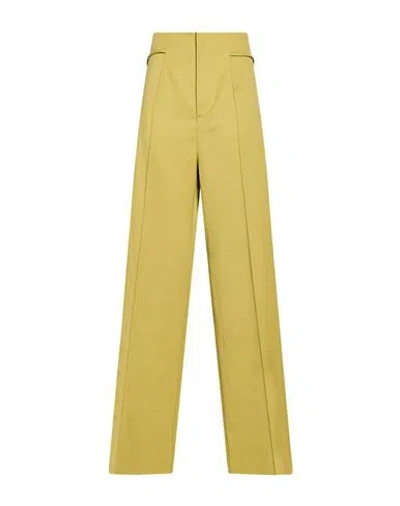 Erika Cavallini Woman Pants Military Green Size 8 Polyester, Virgin Wool, Elastane In Orange