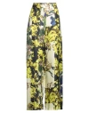 Erika Cavallini Woman Pants Pastel Yellow Size 10 Silk In Yellow