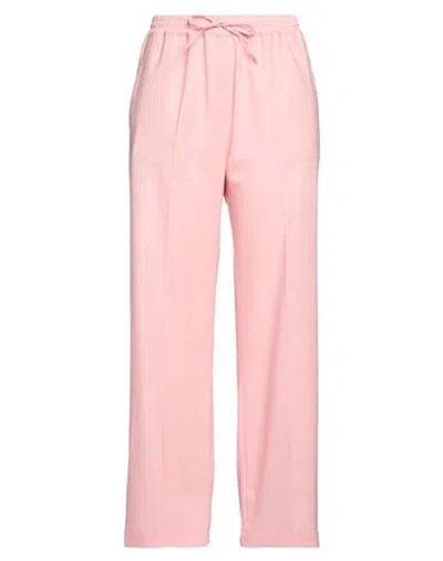 Erika Cavallini Woman Pants Pink Size 8 Virgin Wool, Elastane