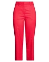 Erika Cavallini Woman Pants Red Size 2 Polyester, Wool, Elastane In Red