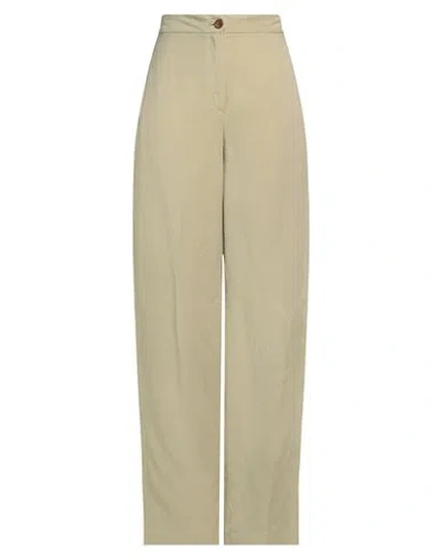 Erika Cavallini Woman Pants Sage Green Size 8 Viscose, Linen