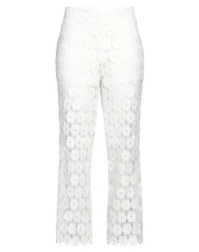 Erika Cavallini Woman Pants White Size 10 Polyester