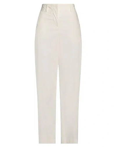 Erika Cavallini Woman Pants White Size 6 Cotton, Elastane