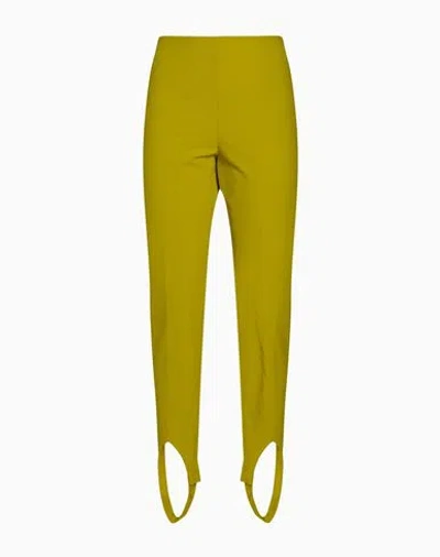 Erika Cavallini Woman Pants Yellow Size 2 Polyester, Viscose, Elastane In Green