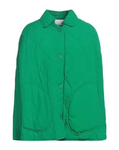 Erika Cavallini Woman Puffer Green Size M Polyamide