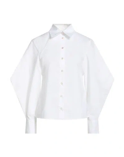 Erika Cavallini Woman Shirt White Size 4 Cotton