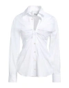 Erika Cavallini Woman Shirt White Size 8 Cotton