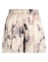 Erika Cavallini Woman Shorts & Bermuda Shorts Beige Size 4 Silk In Beige