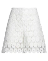 Erika Cavallini High-waist Crochet-knit Shorts In White