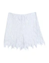 Erika Cavallini Woman Shorts & Bermuda Shorts White Size 6 Polyester In White
