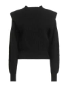 Erika Cavallini Woman Sweater Black Size S Wool, Polyamide In Black