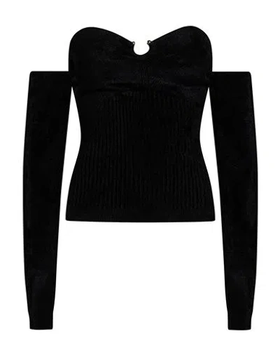 Erika Cavallini Woman Sweater Black Size Xs Viscose, Polyamide
