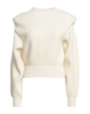 Erika Cavallini Woman Sweater Cream Size M Wool, Polyamide In White