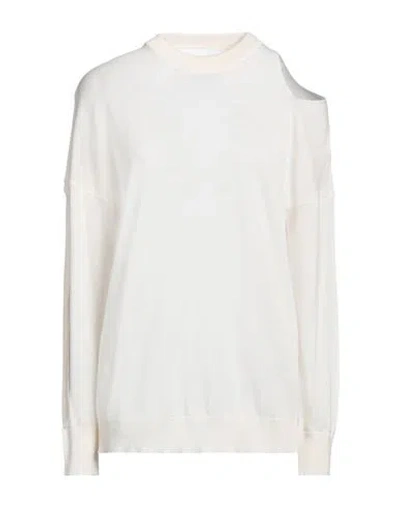 Erika Cavallini Woman Sweater Cream Size S Virgin Wool In White