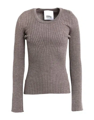 Erika Cavallini Woman Sweater Dove Grey Size S Virgin Wool