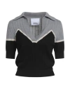 Erika Cavallini Woman Sweater Grey Size M Virgin Wool In Gray