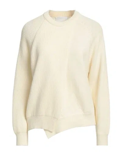 Erika Cavallini Woman Sweater Ivory Size L Wool, Polyamide In Neutral