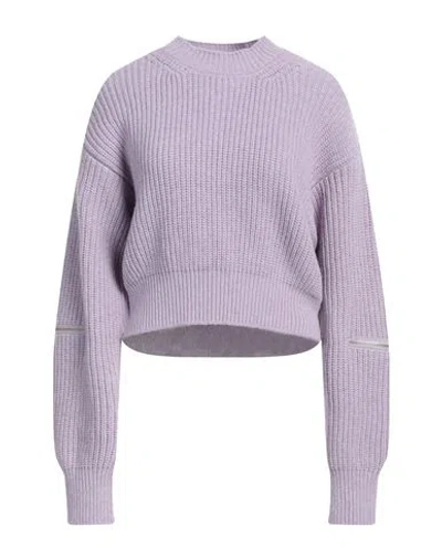 Erika Cavallini Woman Sweater Lilac Size M Wool, Polyamide In Purple