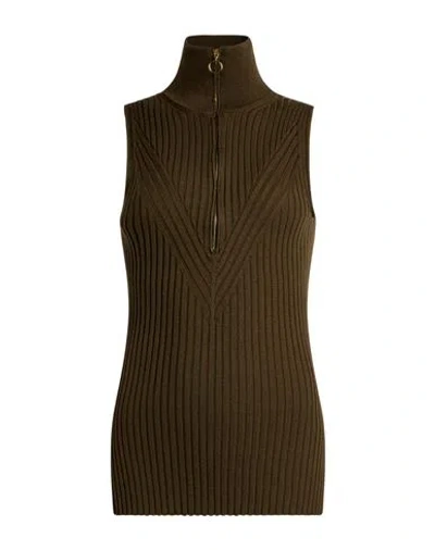 Erika Cavallini Woman Sweater Military Green Size Xs Virgin Wool