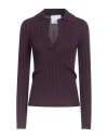 Erika Cavallini Woman Sweater Plum Size Xs Virgin Wool In Purple