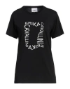 Erika Cavallini Woman T-shirt Black Size Xs Cotton In Black