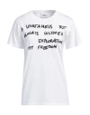 Erika Cavallini Woman T-shirt White Size M Cotton In White