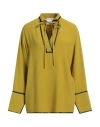 Erika Cavallini Woman Top Lime Green Size 6 Viscose, Acetate In Green