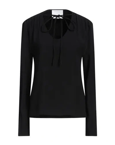 Erika Cavallini Woman Top Black Size 10 Viscose, Acetate