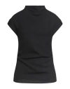 Erika Cavallini Woman Top Black Size 6 Viscose, Elastane