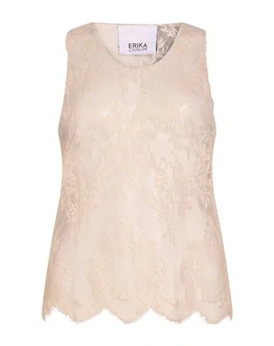 Erika Cavallini Woman Top Ivory Size 4 Polyamide In Red