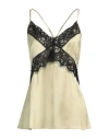 Erika Cavallini Woman Top Light Green Size 8 Viscose, Polyamide