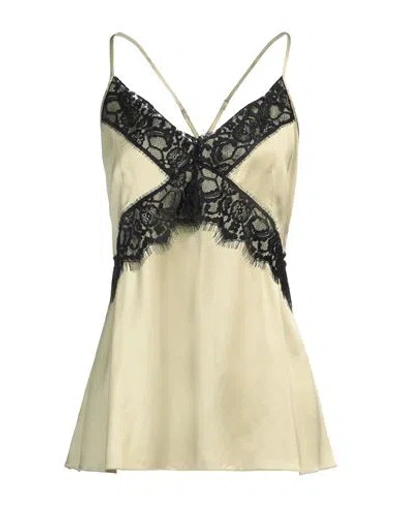 Erika Cavallini Woman Top Light Green Size 8 Viscose, Polyamide