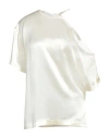 Erika Cavallini Asymmetrical Shoulder Blouse In White