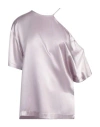 Erika Cavallini Woman Top Lilac Size 4 Acetate, Viscose In Purple