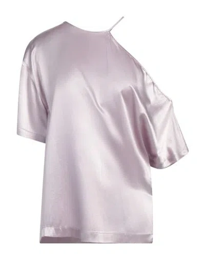 Erika Cavallini Woman Top Lilac Size 4 Acetate, Viscose In Purple