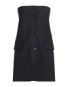 Erika Cavallini Woman Top Midnight Blue Size 6 Virgin Wool, Polyester In Blue