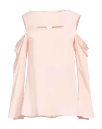 Erika Cavallini Woman Top Pink Size 6 Acetate, Silk