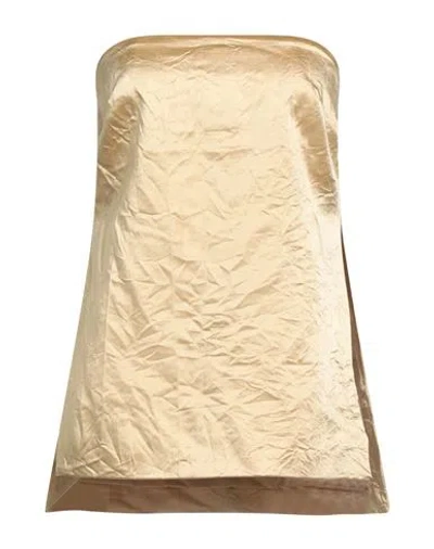 Erika Cavallini Woman Top Sand Size 4 Cotton, Acetate, Polyamide, Elastane In Neutral