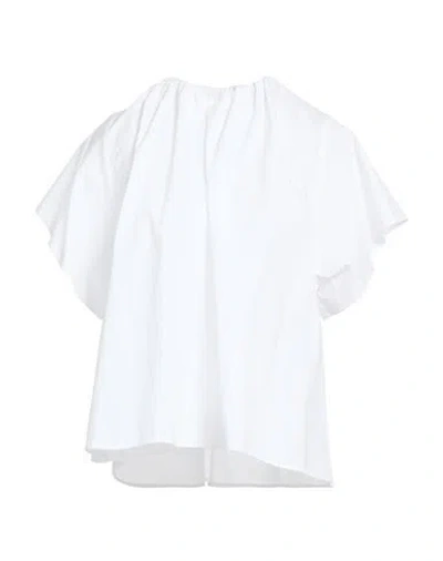 Erika Cavallini Woman Top White Size 4 Cotton
