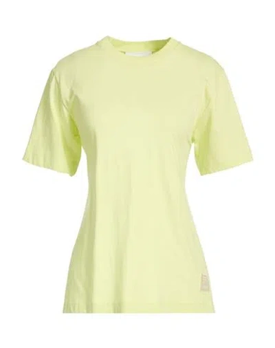 Erika Cavallini Woman T-shirt Lime Green Size 8 Cotton