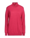 Erika Cavallini Woman Turtleneck Garnet Size M Virgin Wool