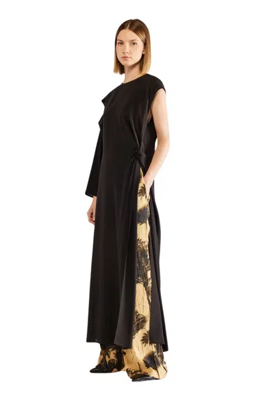 Erika Cavallini Women's Dress  Folds And Knot In Black