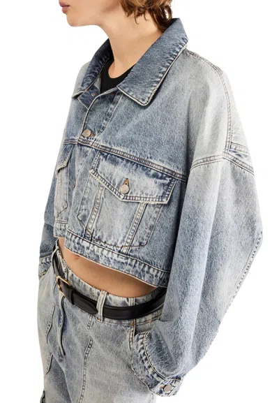 Erika Cavallini Women's Jacket  Light Denim