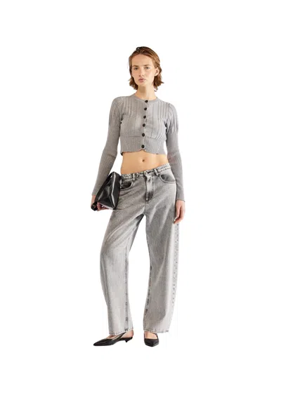 Erika Cavallini Women's Trousers  Denim In Gray