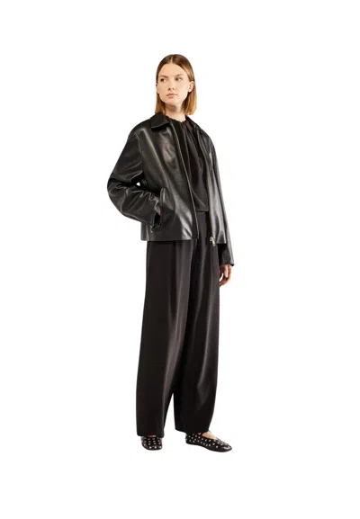 Erika Cavallini Women's Trousers  Leg Wide In Black
