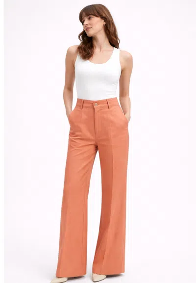 Erika Cavallini Women's Trousers  Spares Behind In Orange