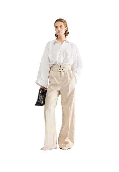 Erika Cavallini Women's Trousers  With Waist Belt In Other